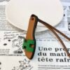 UAE Dubai 187 Factory Oran Nano Charm Vert Bambou Epsom & Swift Leather