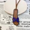 187 Factory Bag Charm Price Oran Nano Charm Blue Electric Epsom & Swift Leather