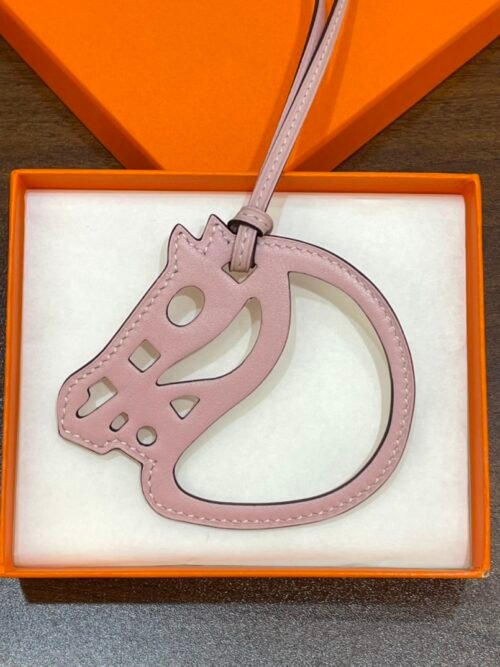 Full Handmade 187 Factory Paddock Cheval Charm Swift Leather Rose Sakura
