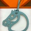 Canada Toronto 187 Factory Blue Atoll Swift Leather Paddock Cheval Charm