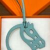 Canada Toronto 187 Factory Blue Atoll Swift Leather Paddock Cheval Charm