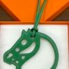 Handmade 187 Factory Swift Leather Paddock Cheval Charm Vert Bambou