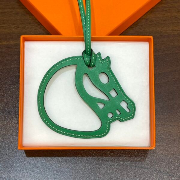 Handmade 187 Factory Swift Leather Paddock Cheval Charm Vert Bambou