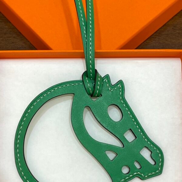 Handmade 187 Factory Swift Leather Paddock Cheval Charm Vert Bambou