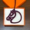 Taiwan 187 Factory Paddock Cheval Charm Swift Leather Violet