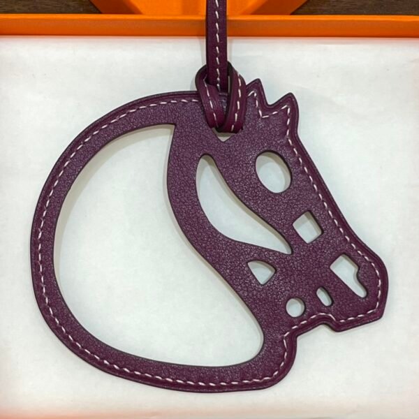 Taiwan 187 Factory Paddock Cheval Charm Swift Leather Violet