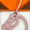 Handmade 187 Factory Paddock Cheval Charm Rose Sakura & Orange Swift Leather