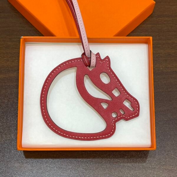 Hong Kong 187 Factory Paddock Cheval Charm Swift Leather Rose Sakura & Rouge Casaque