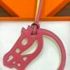 UAE Dubai 187 Factory Rose Lipstick & Lime Swift Leather Paddock Cheval Charm