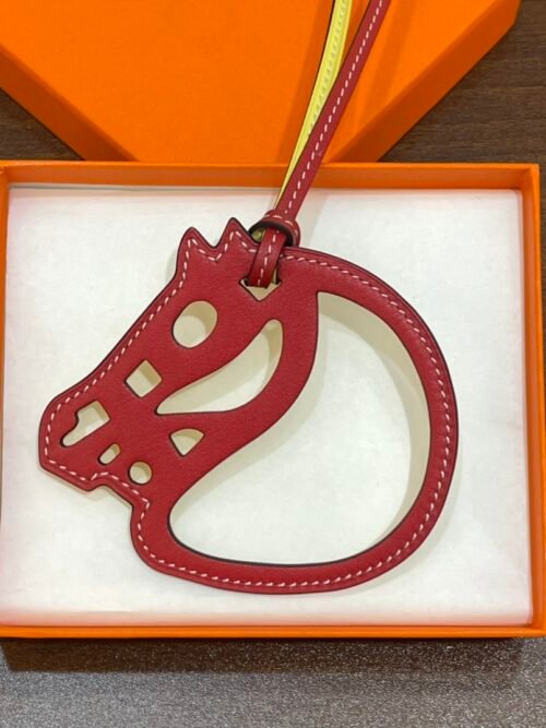 USA Los Angeles 187 Factory Paddock Cheval Charm Swift Leather Rouge Casaque & Lime