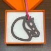 Full Handmade 187 Factory Paddock Cheval Charm Rose Shocking & Etoupe Swift Leather