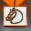 187 Factory Bag Charm Images Violet & Gold Swift Leather Paddock Cheval Charm