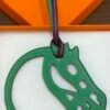 187 Factory Bag Charm Price Violet & Vert Vertigo Swift Leather Paddock Cheval Charm