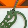 UAE Dubai 187 Factory Paddock Cheval Charm Swift Leather Vert Olive & Rose Purple