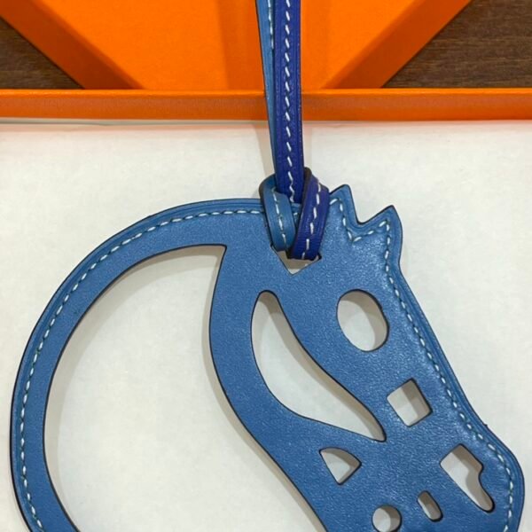 USA New York 187 Factory Swift Leather Paddock Cheval Charm Blue Electric & Blue Azteque