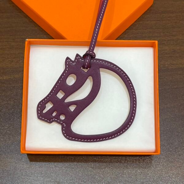 Full Handmade 187 Factory Paddock Cheval Charm Swift Leather Rouge H & Rouge Casaque