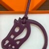Full Handmade 187 Factory Paddock Cheval Charm Swift Leather Rouge H & Rouge Casaque