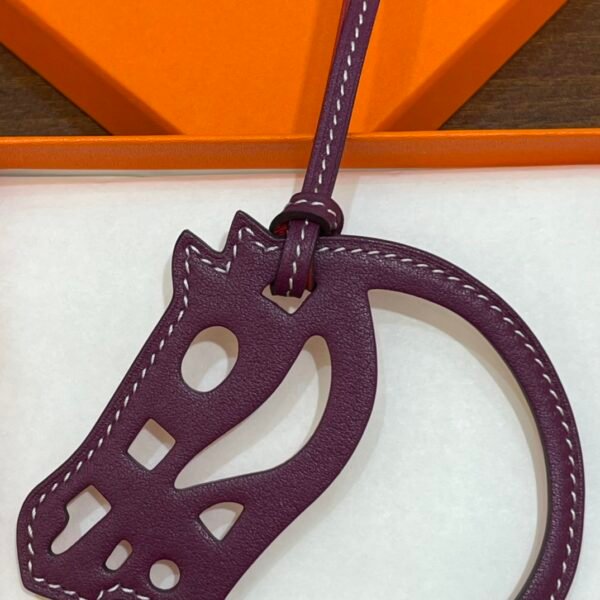 Full Handmade 187 Factory Paddock Cheval Charm Swift Leather Rouge H & Rouge Casaque
