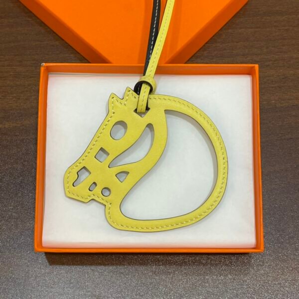 Full Handmade 187 Factory Paddock Cheval Charm Lime & Noir Swift Leather