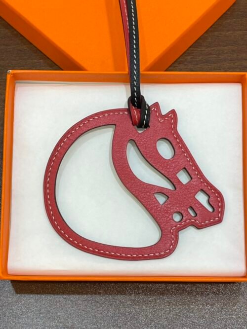 Korea Seoul 187 Factory Paddock Cheval Charm Swift Leather Rouge Casaque & Noir