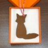 187 Factory Bag Charm Price Epsom Rose Lipstick & Togo Gold Fox Charm