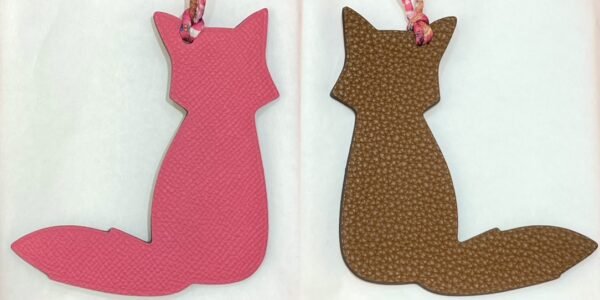 187 Factory Bag Charm Price Epsom Rose Lipstick & Togo Gold Fox Charm