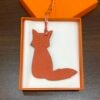 UAE Dubai 187 Factory Fox Charm Epsom Etoupe Grey / Togo Orange