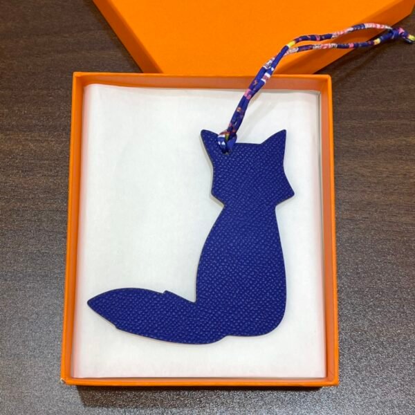 187 Factory Bag Charm Price Epsom Blue Electric / Togo Leather Violet Fox Charm