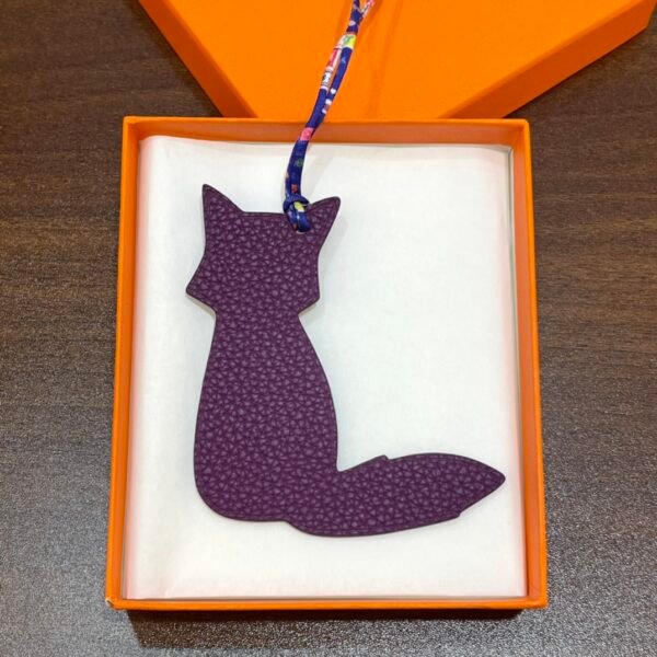 187 Factory Bag Charm Price Epsom Blue Electric / Togo Leather Violet Fox Charm