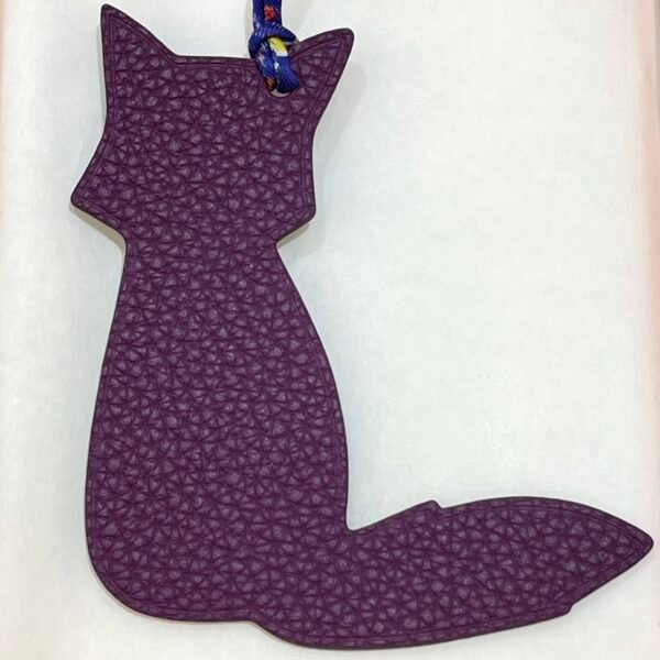 187 Factory Bag Charm Price Epsom Blue Electric / Togo Leather Violet Fox Charm