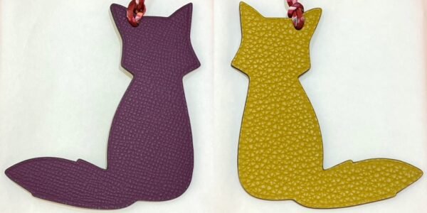 Full Handmade 187 Factory Fox Charm Epsom Violet & Togo Leather Jaune D’or
