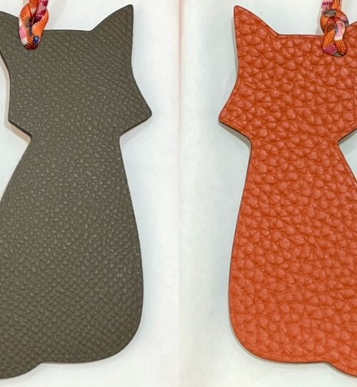 UAE Dubai 187 Factory Fox Charm Epsom Etoupe Grey / Togo Orange