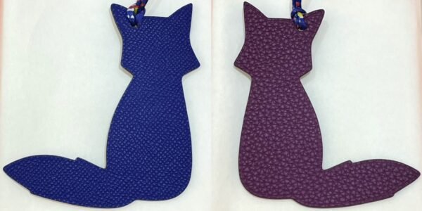 187 Factory Bag Charm Price Epsom Blue Electric / Togo Leather Violet Fox Charm