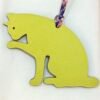 187 Factory Cat Charm Images Blue Electric Togo & Lime Epsom Leather