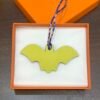 187 Factory Bat Charm Images Lime Epsom Leather / Blue Electric Togo Leather