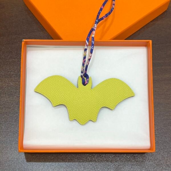 187 Factory Bat Charm Images Lime Epsom Leather / Blue Electric Togo Leather