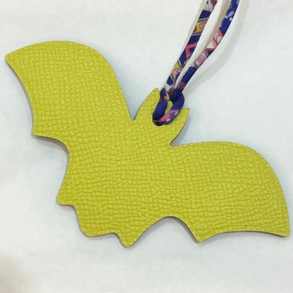 187 Factory Bat Charm Images Lime Epsom Leather / Blue Electric Togo Leather
