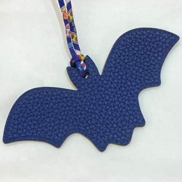 187 Factory Bat Charm Images Lime Epsom Leather / Blue Electric Togo Leather