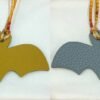 Full Handmade 187 Factory Epsom Leather Jaune D’or / Togo Blue Lin Bat Charm