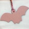 UK London 187 Factory Rose Purple Epsom / Rose Sakura Togo Leather Bat Bag Charm