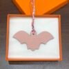 187 Factory Bag Charm Price Epsom Violet / Togo Rose Sakura Bat Charm