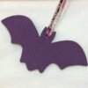 Taiwan 187 Factory Violet Epsom Leather / Gold Togo Leather Bat Charm