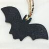 187 Factory Bag Charm Images Bat Charm Noir Epsom / Togo Violet