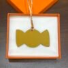 Full Handmade 187 Factory Candy Charm Jaune D’or Epsom / Blue Lin Togo Leather