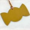 Full Handmade 187 Factory Candy Charm Jaune D’or Epsom / Blue Lin Togo Leather