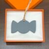 Full Handmade 187 Factory Candy Charm Jaune D’or Epsom / Blue Lin Togo Leather