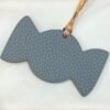 Full Handmade 187 Factory Candy Charm Jaune D’or Epsom / Blue Lin Togo Leather