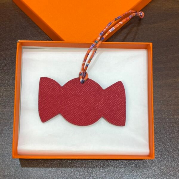 187 Factory Bag Charm Image Epsom Rouge Casaque / Togo Orange Candy Charm