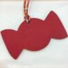 187 Factory Bag Charm Image Epsom Rouge Casaque / Togo Orange Candy Charm