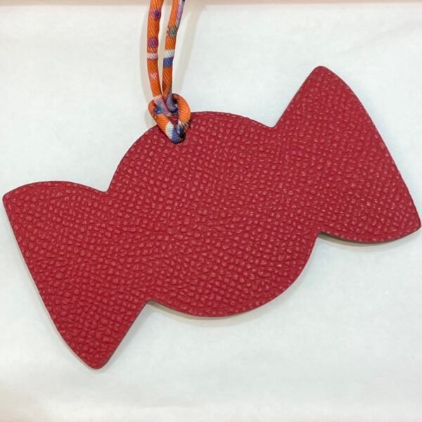 187 Factory Bag Charm Image Epsom Rouge Casaque / Togo Orange Candy Charm